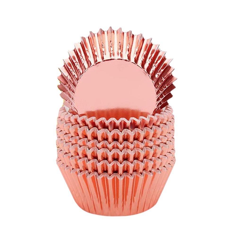 100PCs Baking Utensils Thickened Aluminum Heat-Resistant Cake Paper Cup Mould cupcake and muffin cupcake