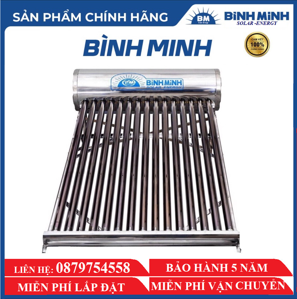 Máy nước nóng năng lượng mặt trời Bình Minh -130L