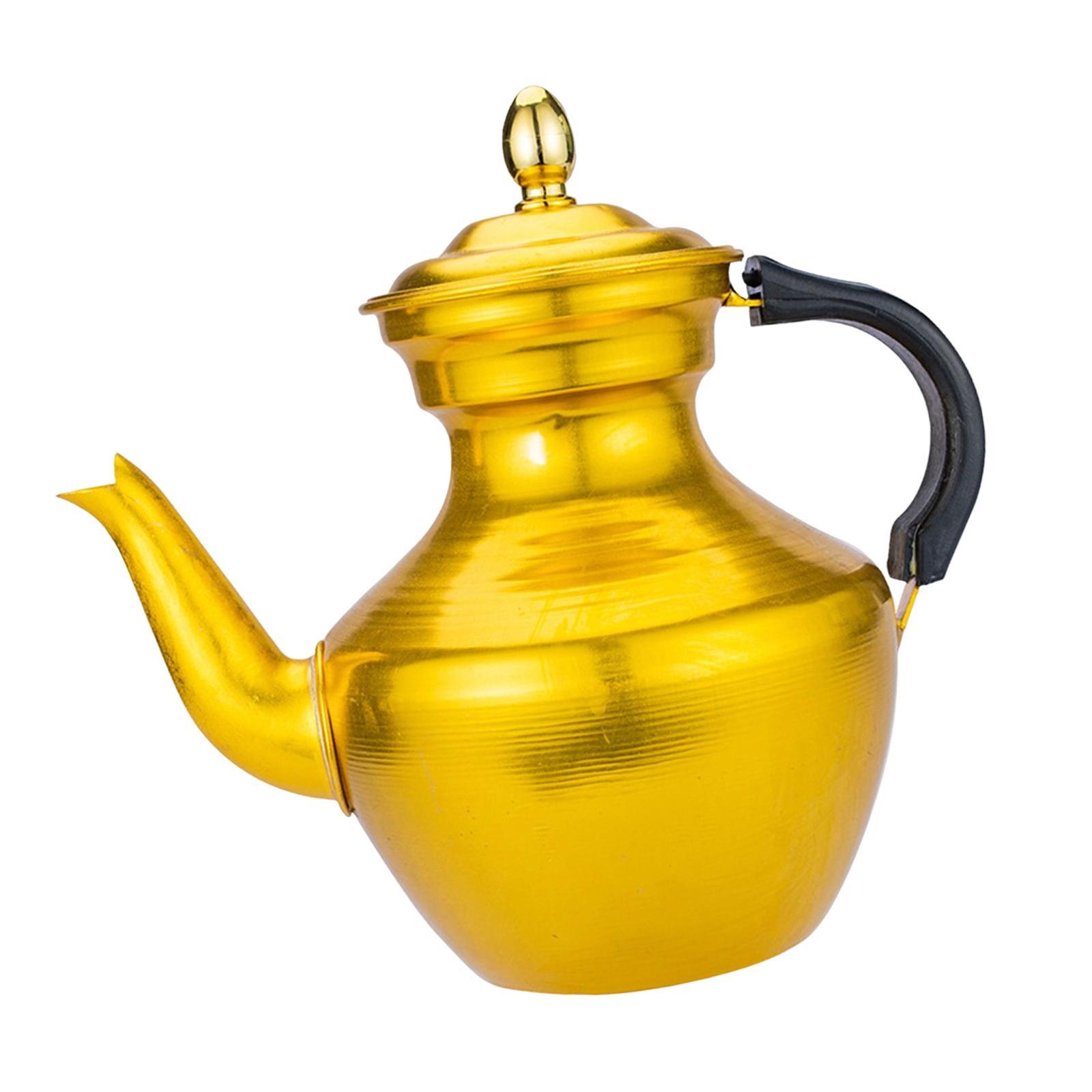 Retro Gooseneck Teapot Tibetan Style Milk Tea Pot Tea Kettle for Restaurant S