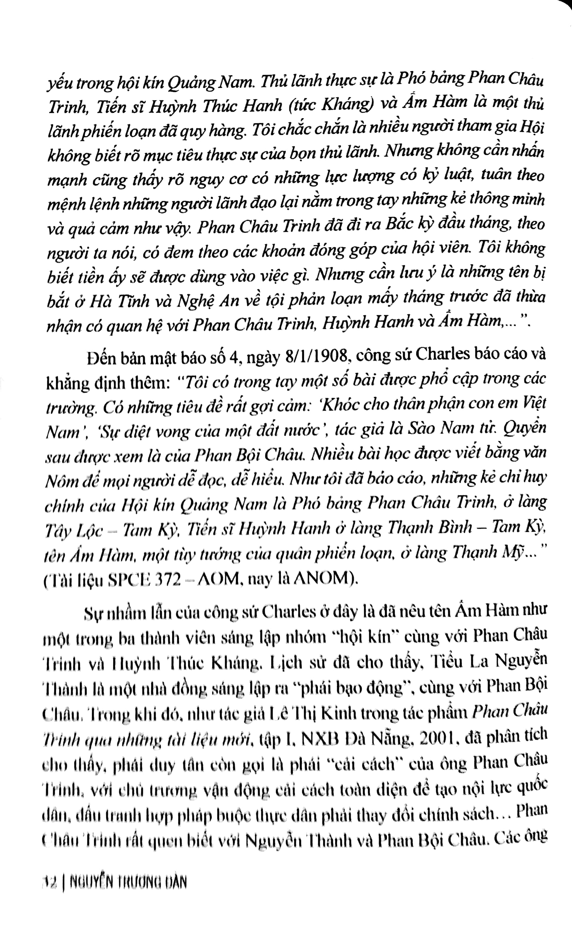 Khởi Nghĩa Duy Tân - Thái Phiên - Trần Cao Vân - Qua Các Tài Liệu Mới