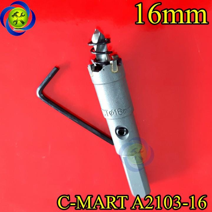 Mũi khoan lỗ thép 16mm C-Mart A2103-16