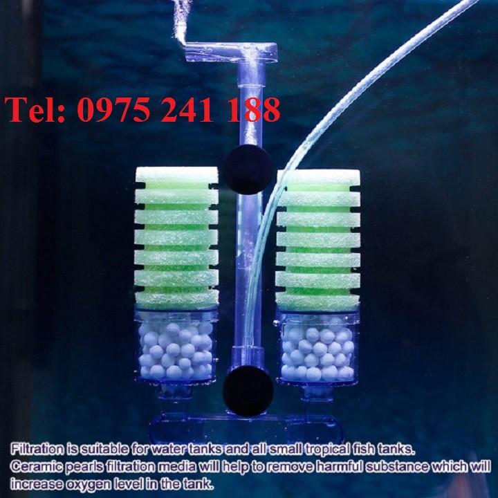Lọc bể cá XY-2882 đã bao gồm cả hộp lọc, bông lọc, sứ lọc, sản phẩm đạt giải thiết kế độc đáo