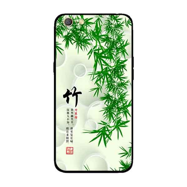 Ốp Lưng in cho Oppo A71 mẫu Tranh Nền Tre - Hàng Chính Hãng