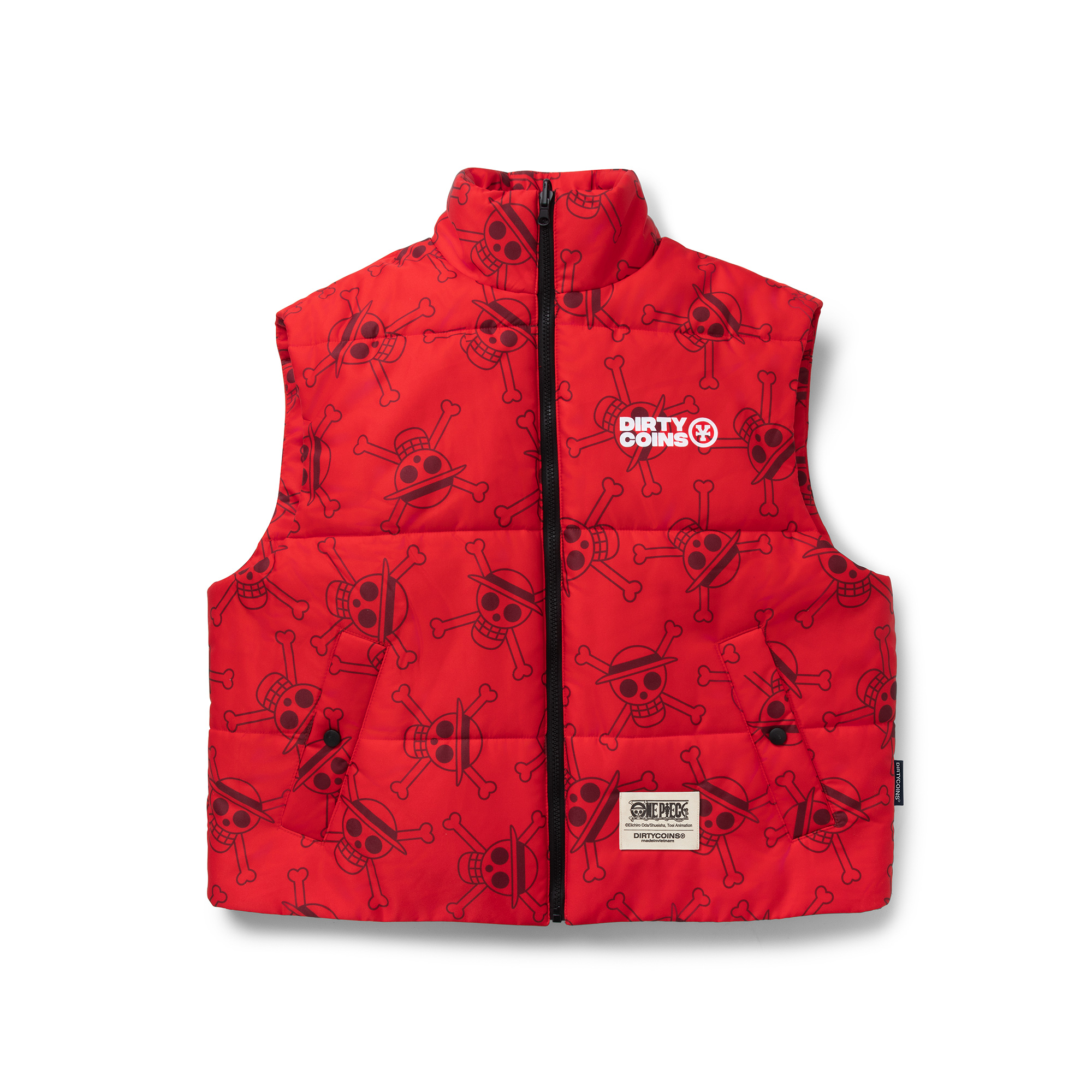 Áo Khoác DirtyCoins x One Piece Monogram Puffer Vest