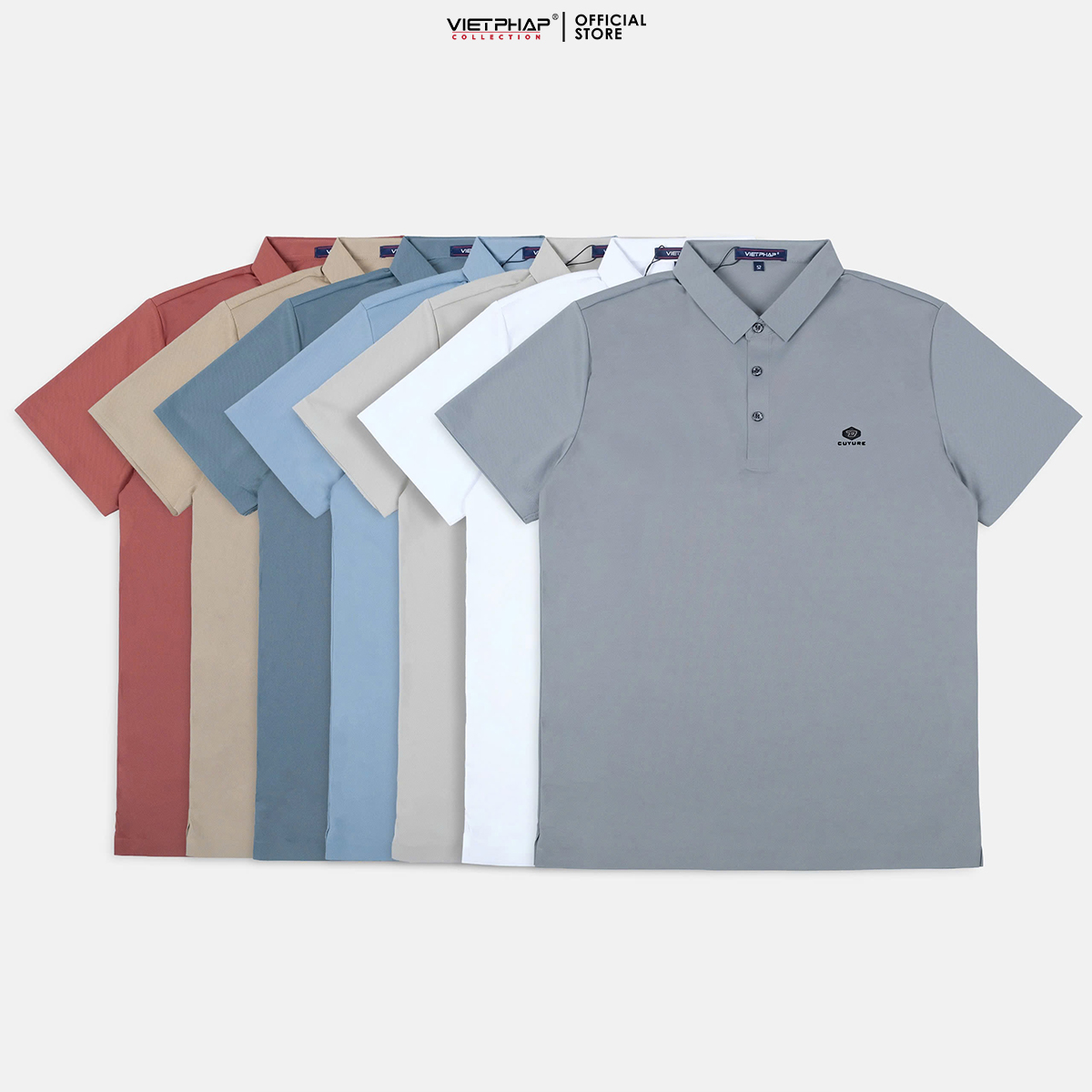 Áo Polo Nam VIỆT PHÁP Form Luxury - Thun Lụa Lạnh, lịch lãm, sang trọng 2A116
