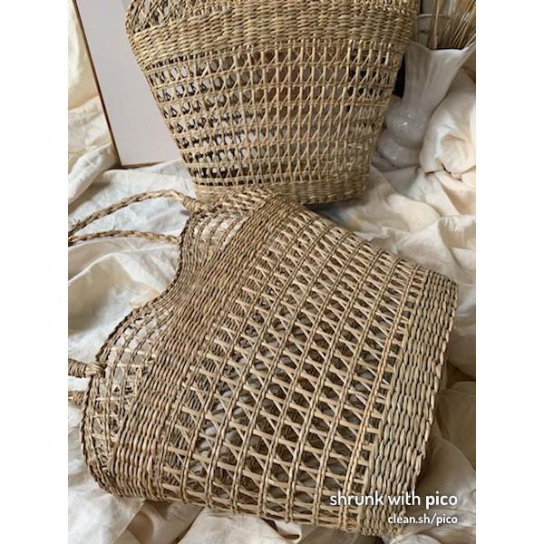 Túi cói đan đi biển thời trang thích hợp du lịch dạo phố chụp ảnh