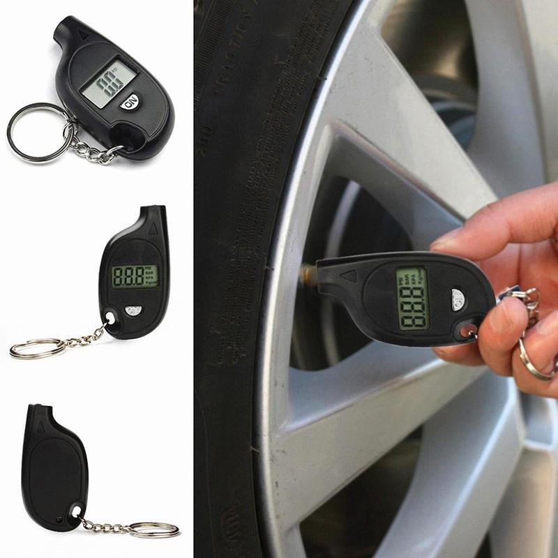 Đồng hồ đo áp suất lốp ô tô xe máy mini treo móc khoa đa năng mẫu mới loại tốt siêu tiện hàng cao câp