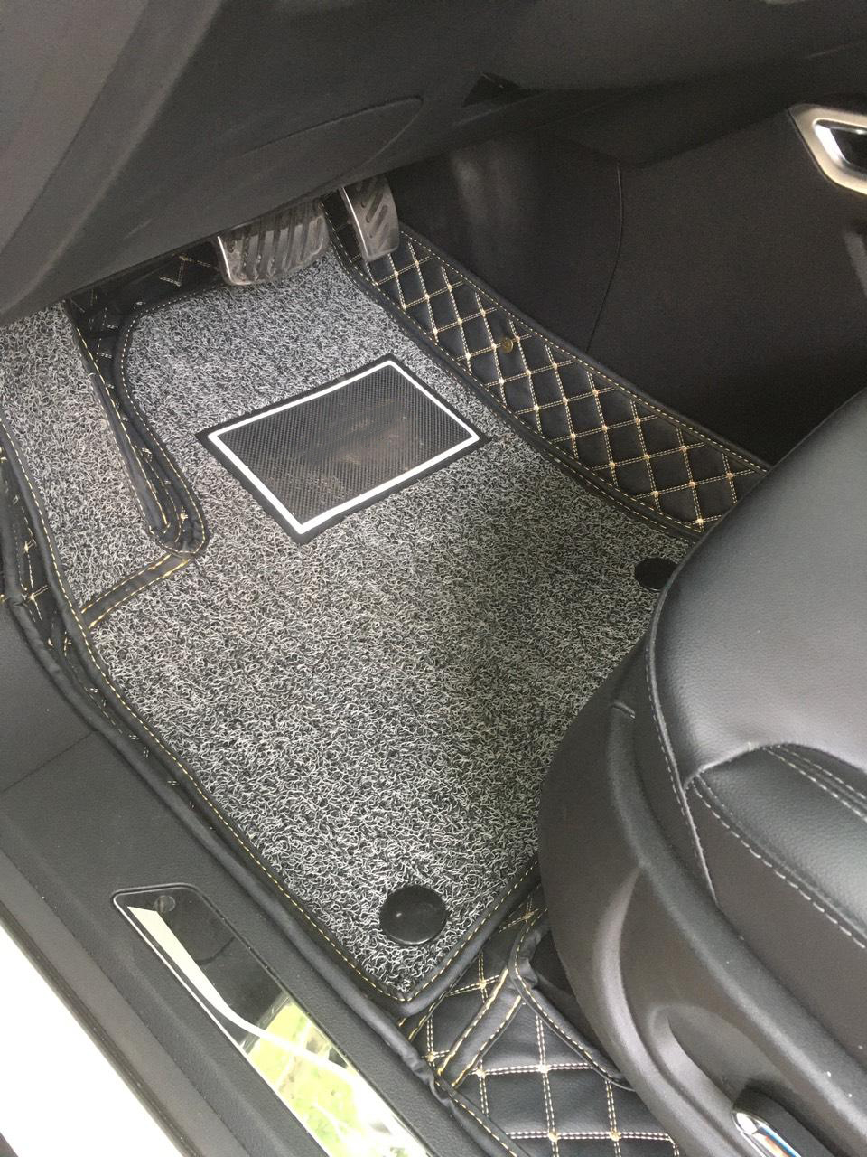 Thảm sàn ô tô 6D dành cho xe Zotye T800 da Thường màu T2.3 + R3 hình ảnh thật chụp bằng điện thoại không chỉnh sửa có video hướng dẫn lắp đặt tại nhà
