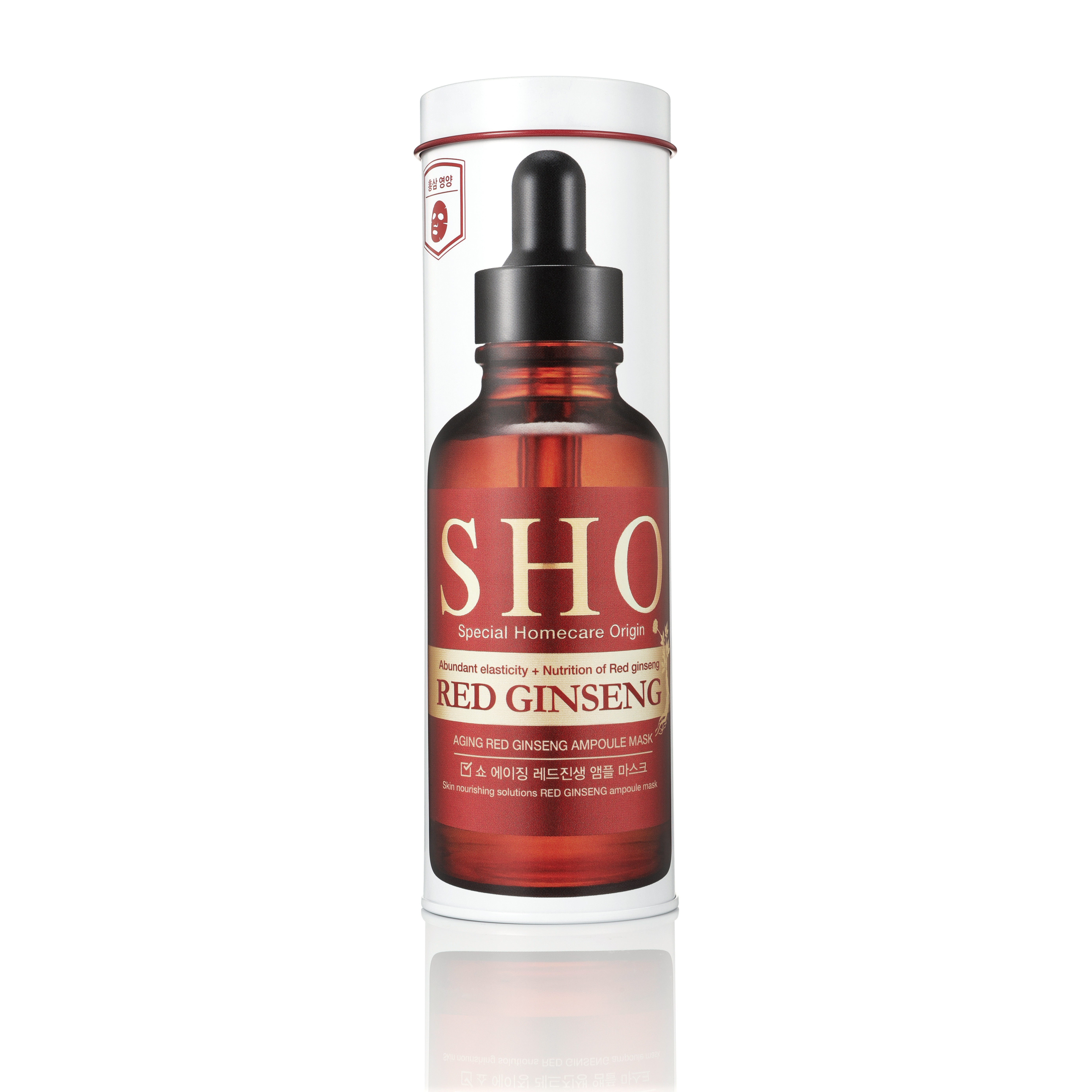 SHO Ampoule Mask Chống lão hóa hồng sâm - Hộp 7 miếng Mặt nạ SHO Red Ginseng Aging Ampoule Mask (27ml/miếng)