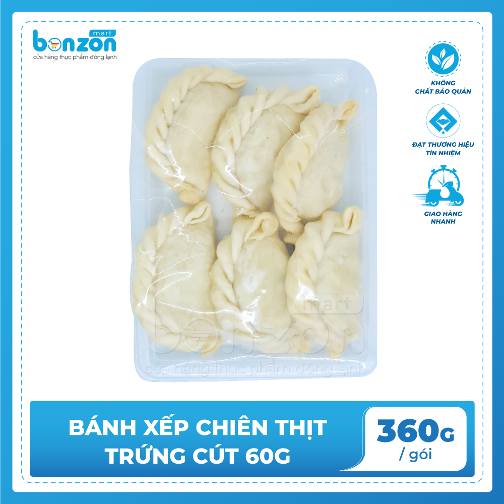 Bánh xếp chiên thịt - trứng cút 360g