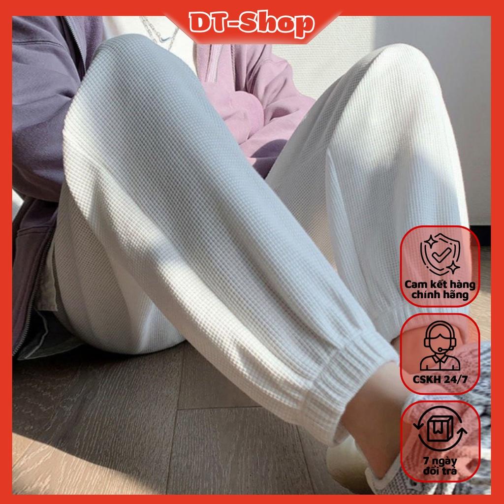 Quần Ống Rộng Chất Tổ Ong Unisex Dày Dặn Phong Cách Thể Thao Cá Tính Ulzzang