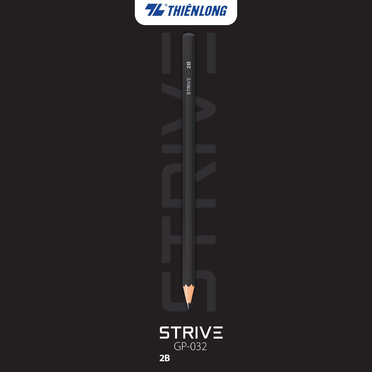 Bút chì gỗ HB - 2B Strive Thiên Long
