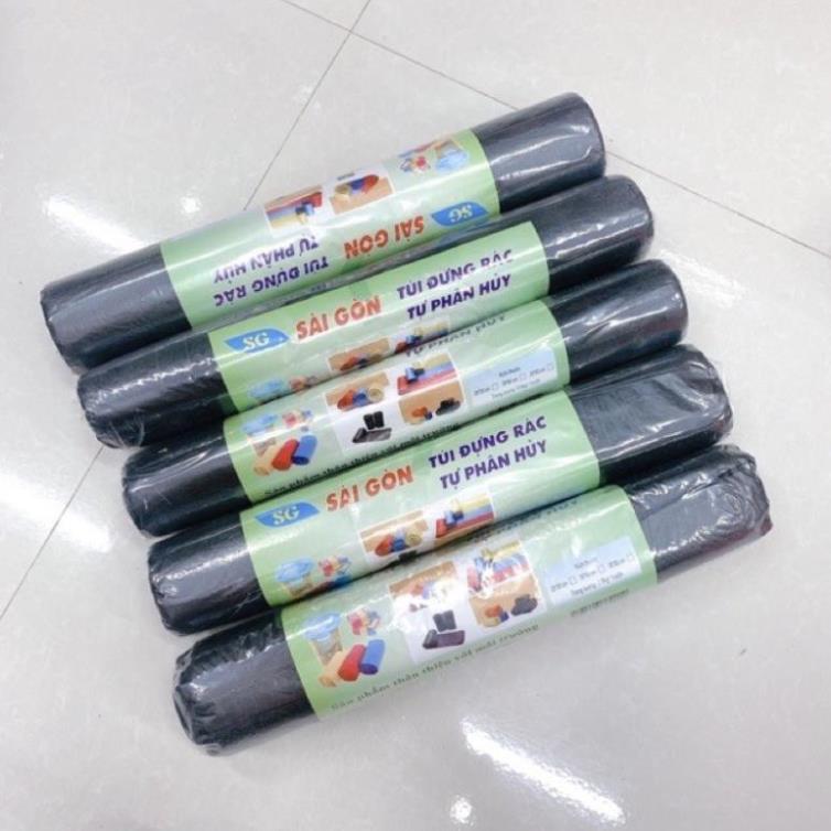 Túi đựng rác đen tự phân hủy Sài Gòn —— cuộn 500g