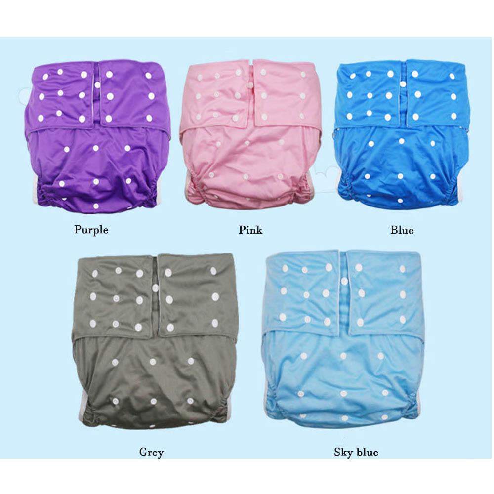 XL Người Cao Tuổi Trưởng Thành Tã Vải Có Thể Giặt Chống Rò Rỉ Người Cao Tuổi Tã Quần Lót Eo Nút Điều Chỉnh