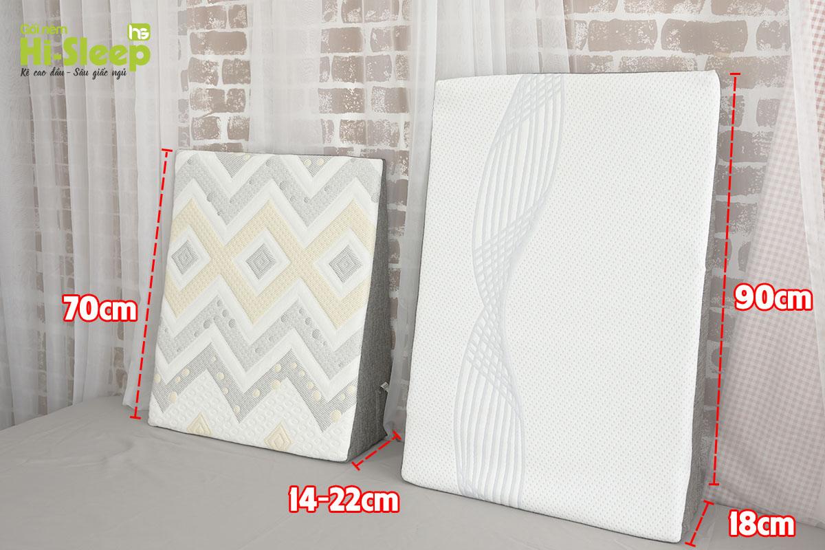 Đệm chống trào ngược dạ dày Hisleep Cao 18cm