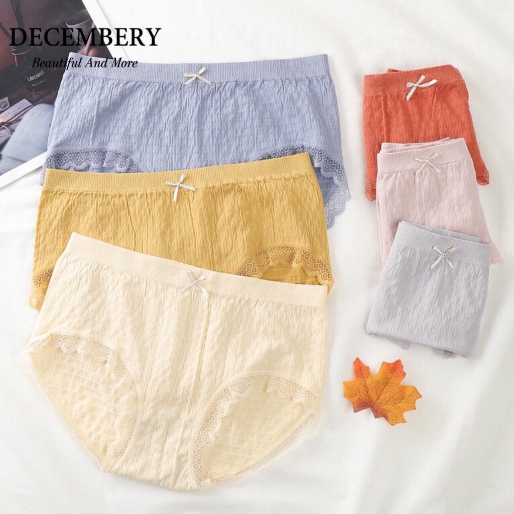 Bộ 10 Quần Lót Decembery Cotton Thoáng Khí