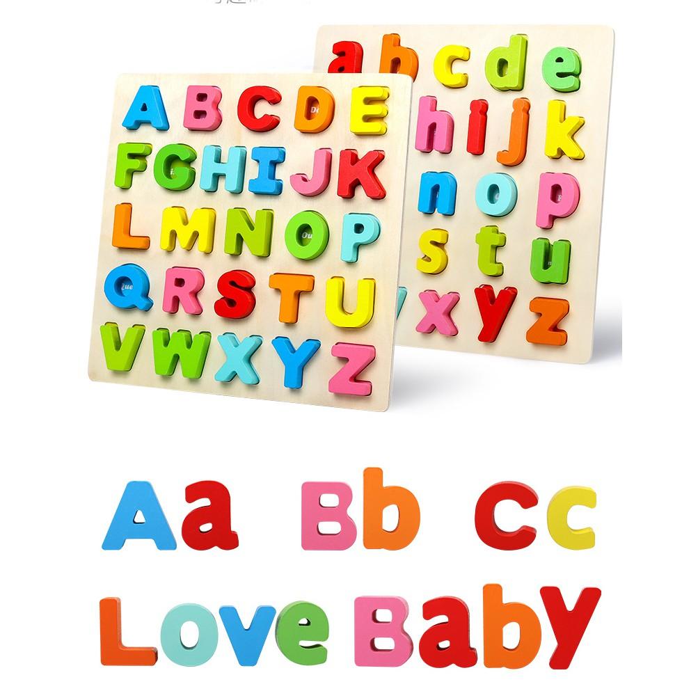 Bảng chữ cái bằng gỗ
