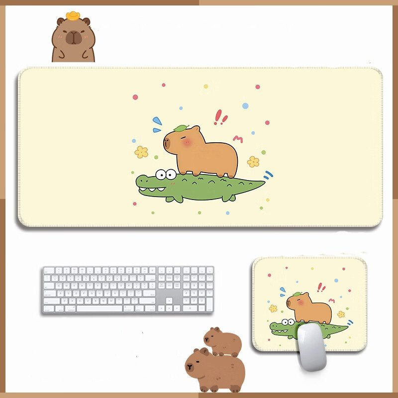 Miếng Lót Chuột Mouse Pad Capypara Chuột Lang Nước Kurumi Hoạt Hình Cute Nhiều Size_ Hàng chính hãng