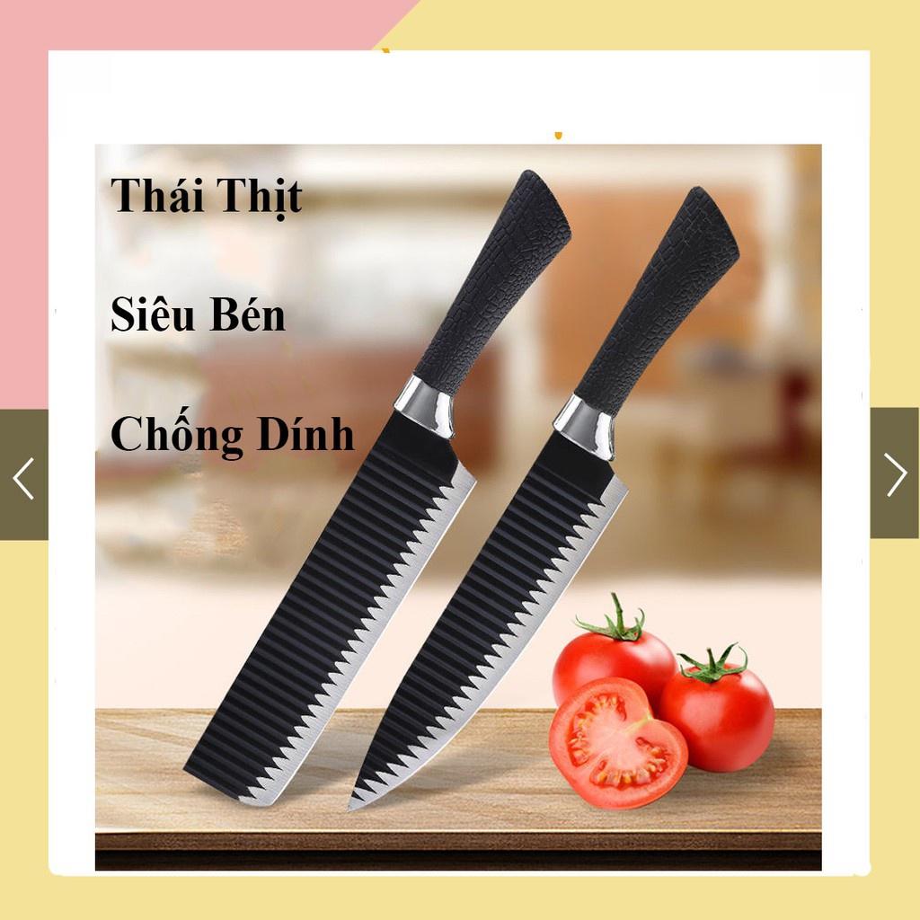 Dao Thái Nhật Lưỡi Gợn Sóng Bằng Thép Không Gỉ