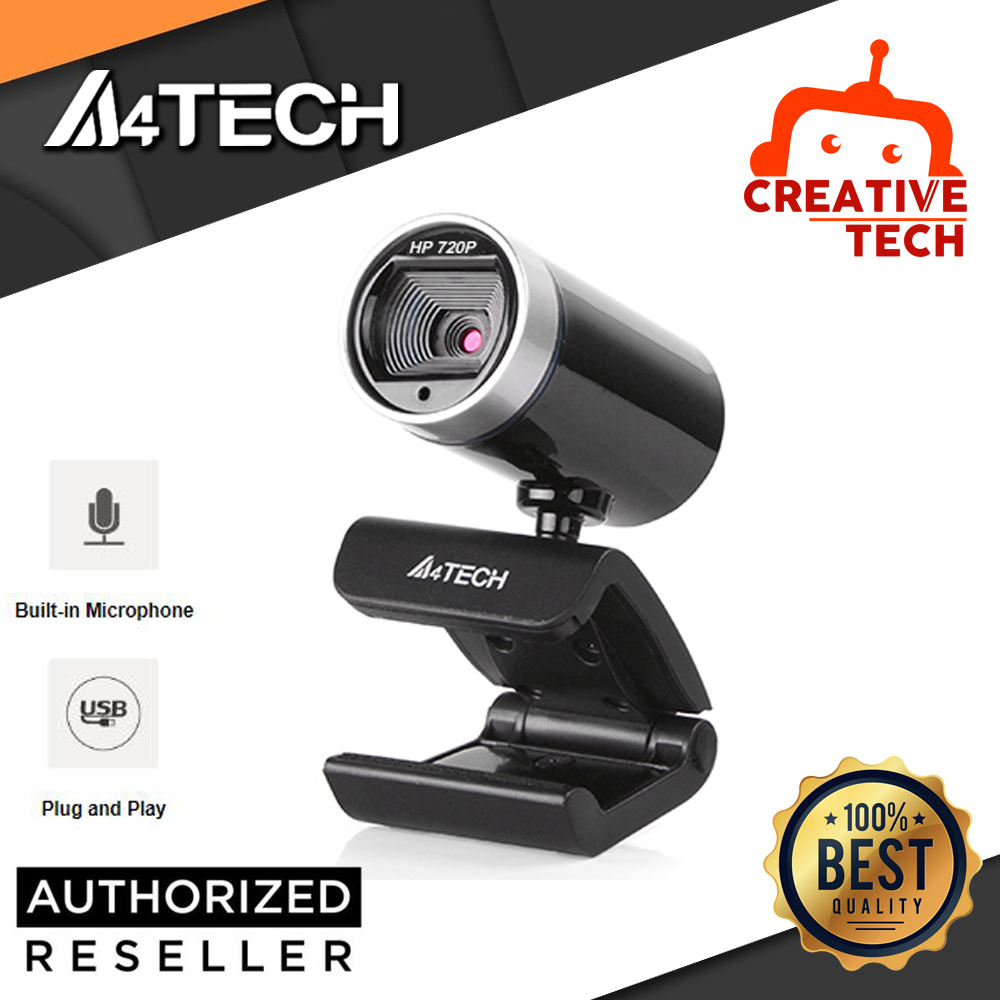 Webcam học trực tuyến HD, tích hợp Mircophone A4TECH PK-910P Hàng Chính Hãng