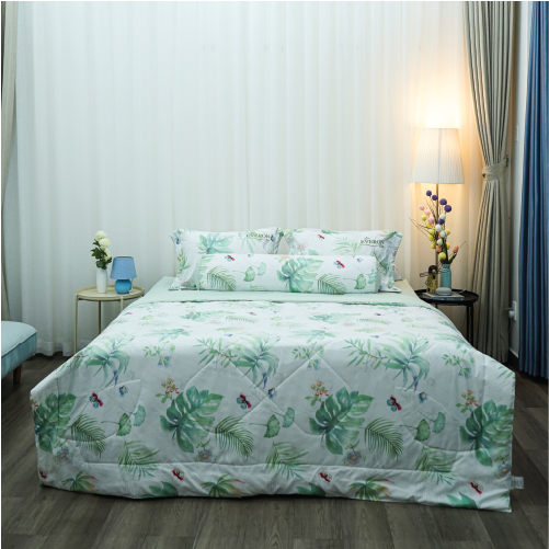 Chăn Hè Microfiber Họa Tiết Lá Everon Lite ELM209 200 x 220cm