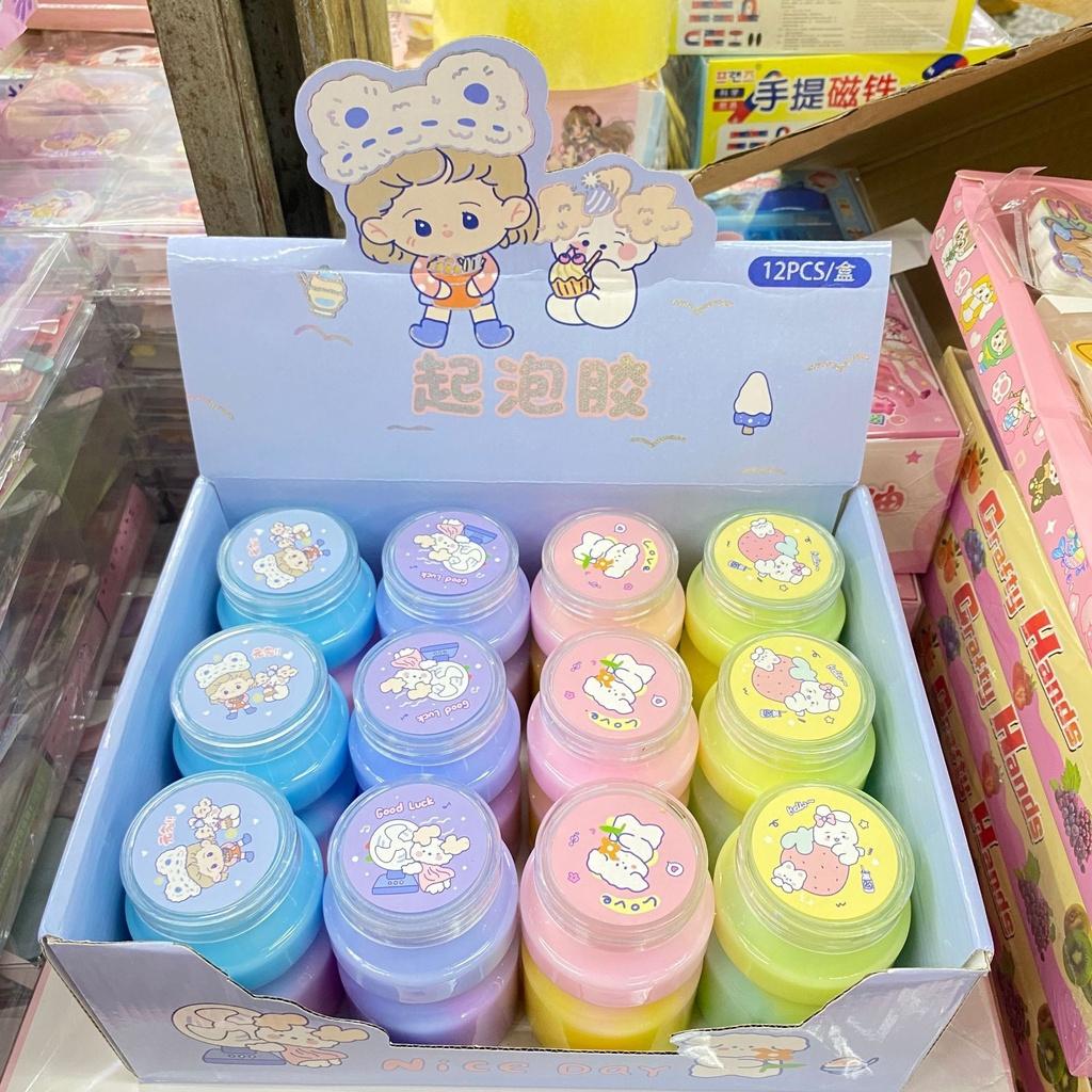 Slime sữa chuối dâu màu đẹp rainbow pastel Đồ chơi hủ slam chất nhầy ma thuật squishy