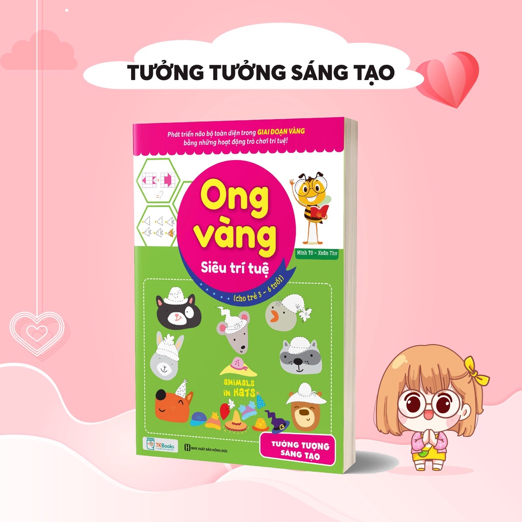 Combo 4 Cuốn Sách Ong Vàng Siêu Trí Tuệ Cho Trẻ 3-6 Tuổi
