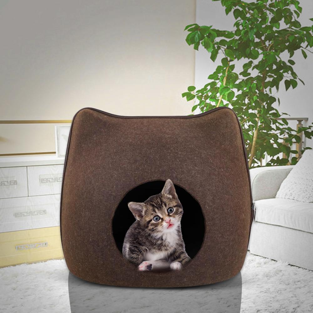 Giường nệm cho thú cưng thiết kế hang động ấm áp, êm ái