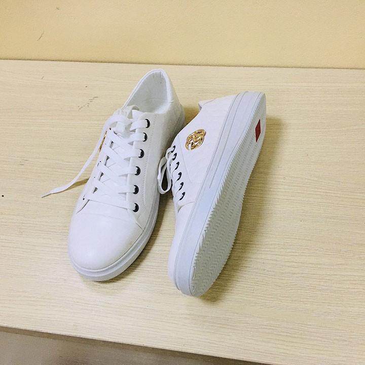 Giầy Nam Trắng Sneaker, dáng thể thao khỏe đẹp, hàng chất giá dưới đất.