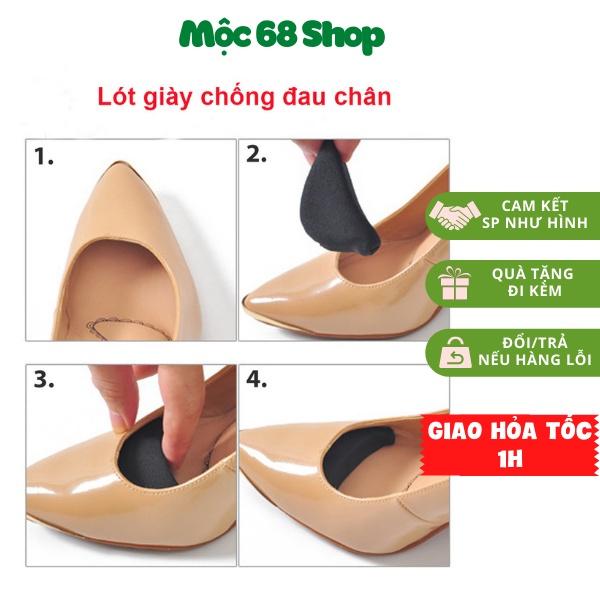 Lót mũi giày bằng mút đệm êm ngón chân, giảm rộng cho giày