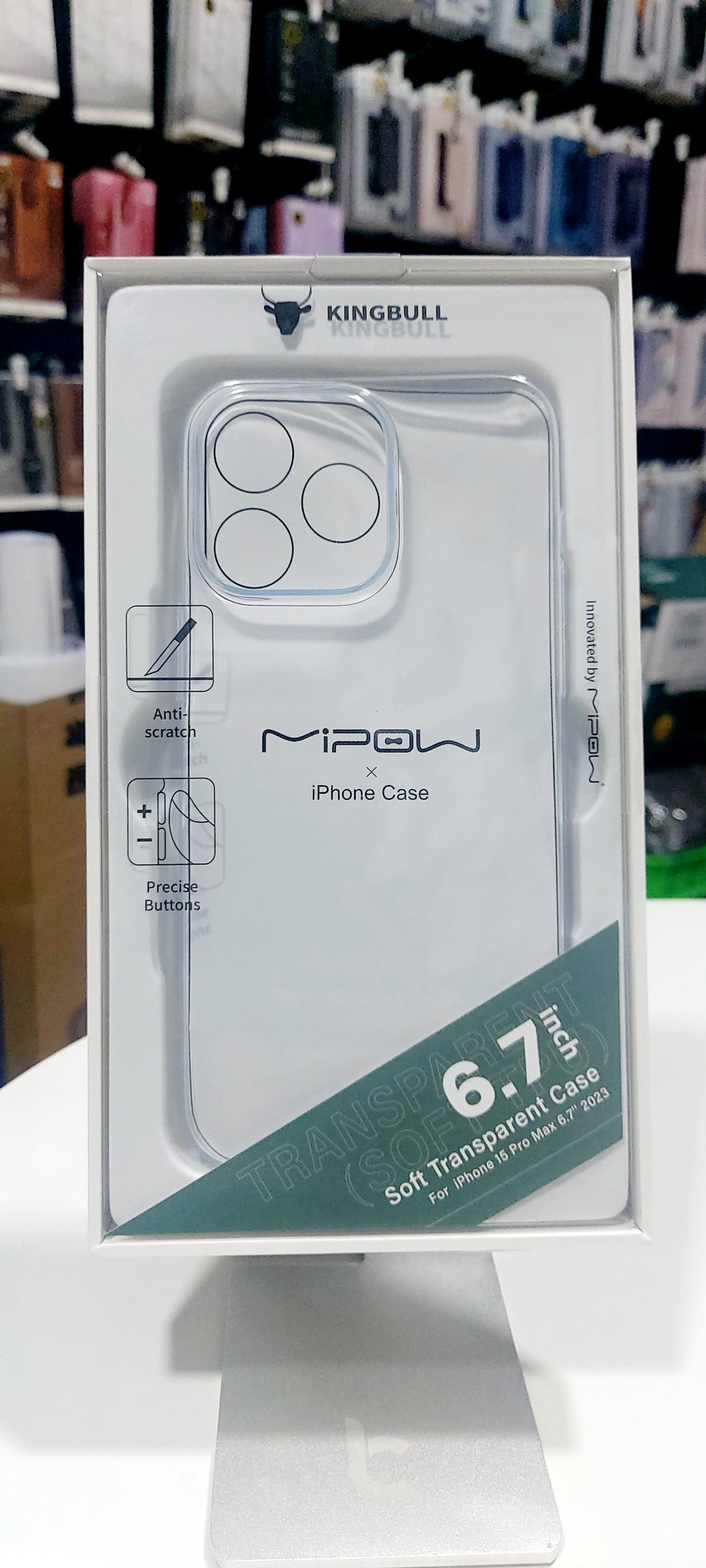 Ốp Silicon Trong Suốt Mipow Ultra Thin transparent Dành Cho iPhone 15 Series Hàng Chính Hãng