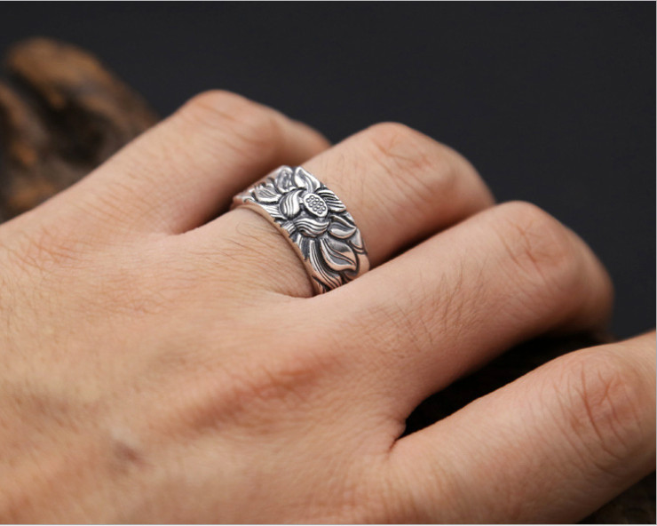 Nhẫn nam bạc thái 925