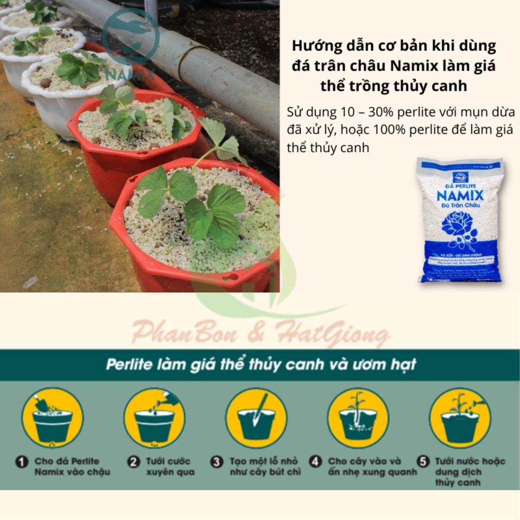 Đá Perlite Đá Namix Đá Trân Châu 5dm3 ~ 0.6kg - Cực Phẩm Cho Sen Đá, Xương Rồng - Shop Phân Bón và Hạt Giống