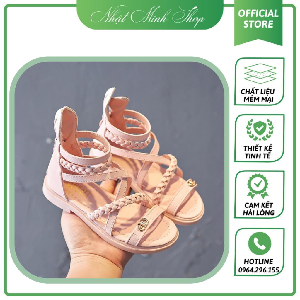 Giày Sandal Đế Mềm Kiểu Tai Thỏ Đáng Yêu Dành Cho Bé Gái Thiết Kế Đế Caosu Chống Trơn Trượt Phong Cách Hàn Quốc 010