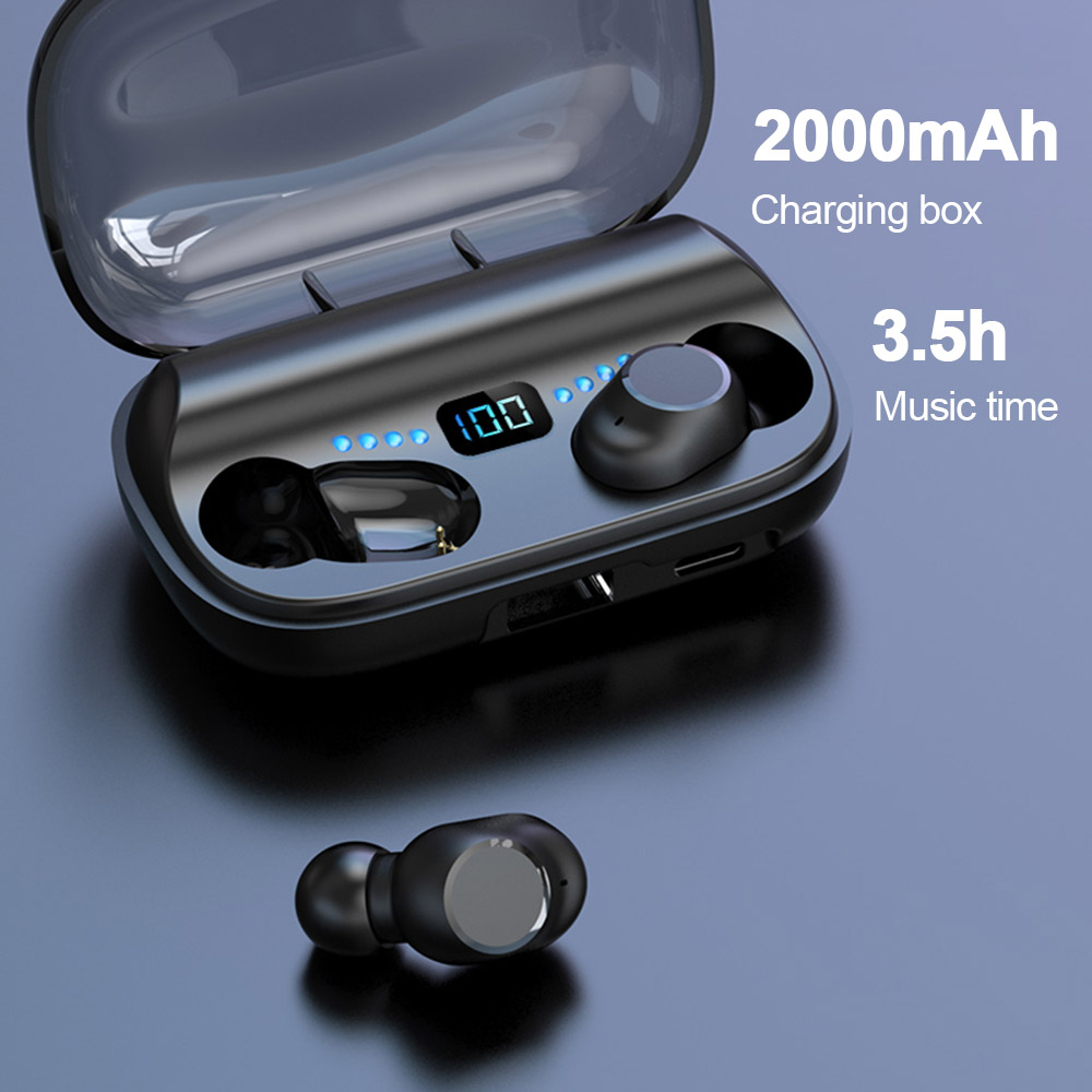 Tai Nghe Thể Thao Không Dây JS2 TWS Bluetooth 5.1 Có Mic Điều Khiển Cảm Ứng Cho Điện Thoại