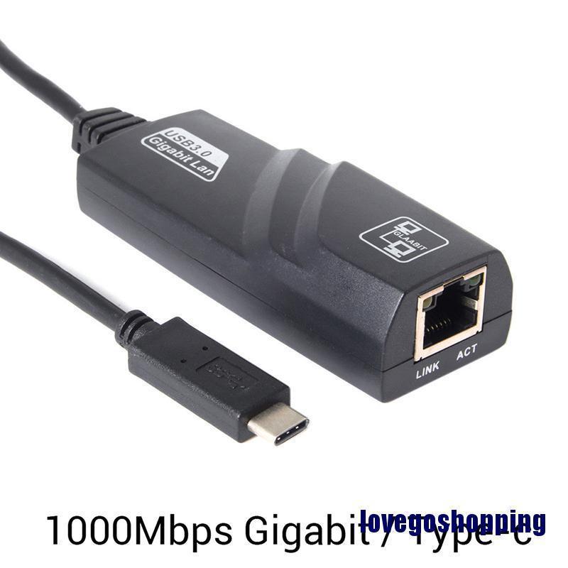 Đầu Chuyển Đổi Mạng LAN 1000Mbps USB-C Sang RJ45 Gigabit Ethernet
