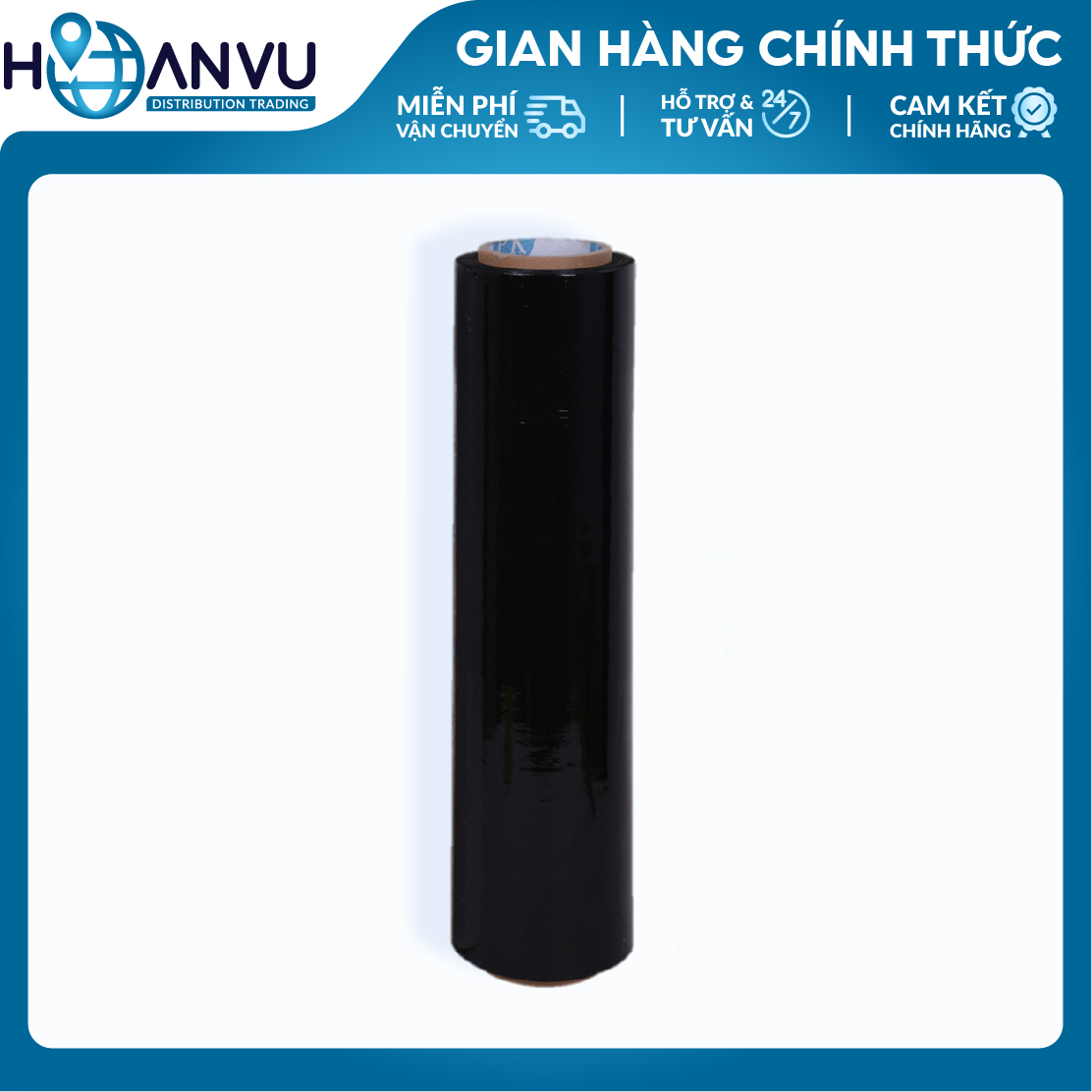 Màng PE Quấn Hàng Pallet TPP, PE Stretch Film, Màng Nhựa Bọc Hàng, Màng Quấn Pallet, Màng Chít, Màng Co, Màng Cuốn Hàng – Màu Đen