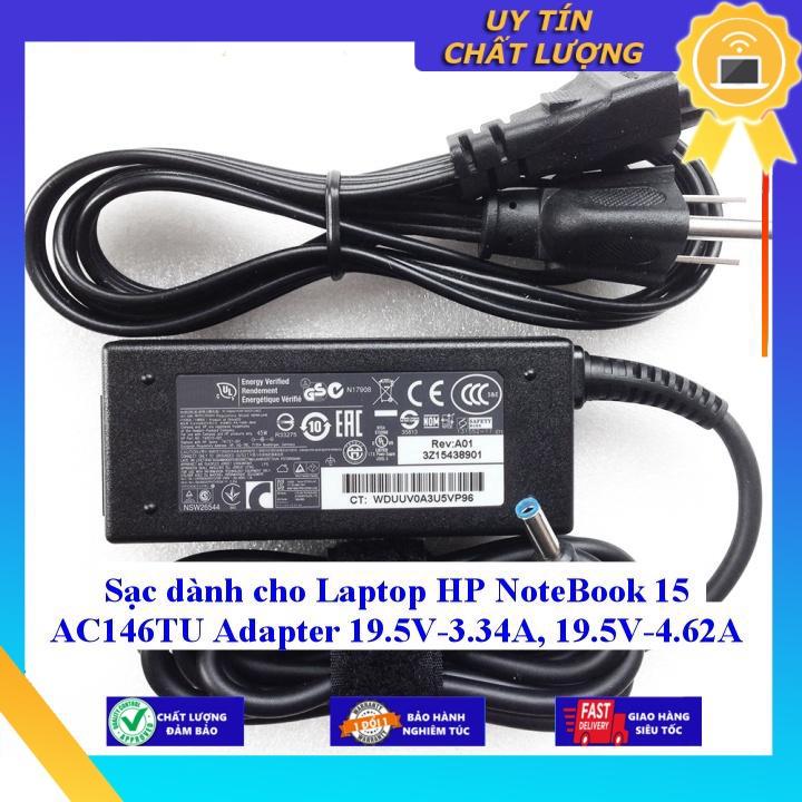 Sạc dùng cho Laptop HP NoteBook 15 AC146TU Adapter 19.5V-3.34A 19.5V-4.62A - Hàng Nhập Khẩu New Seal