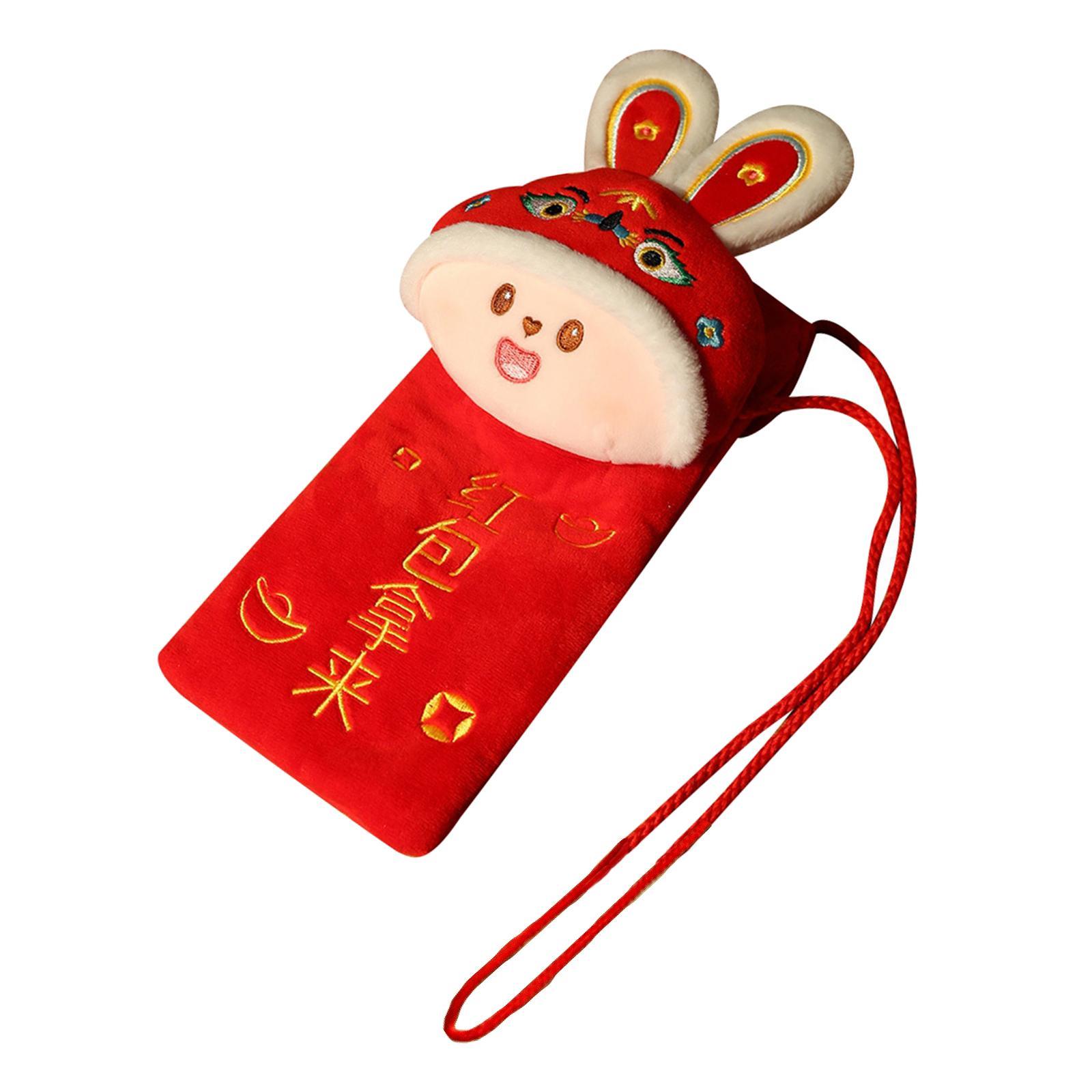 Red Pocket Lucky Money Pockets Women Purse Red Pocket for New Year Travel