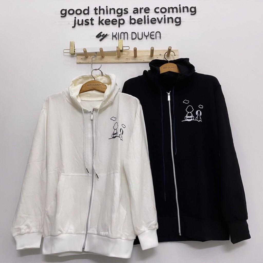 Áo Khoác Nỉ Khóa Kéo  ngoại dày đẹp mịn ko xù,. Form Unisex Nam Nữ - IN HÌNH NGƯỜI & CHÓ NGỒI