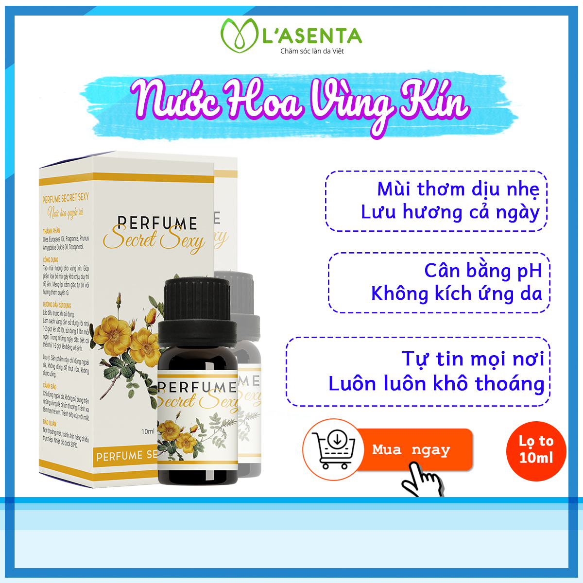 Nước hoa vùng kín LaFla Perfume Secret Sexy LaFla 10ml