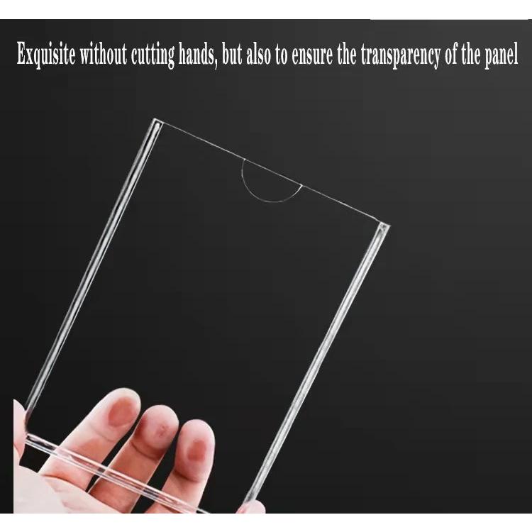 Acrylic Kệ checklist mica kích thước A4 A5 A6 B5 B6, khe rộng 5mm . - A6 10x15cm