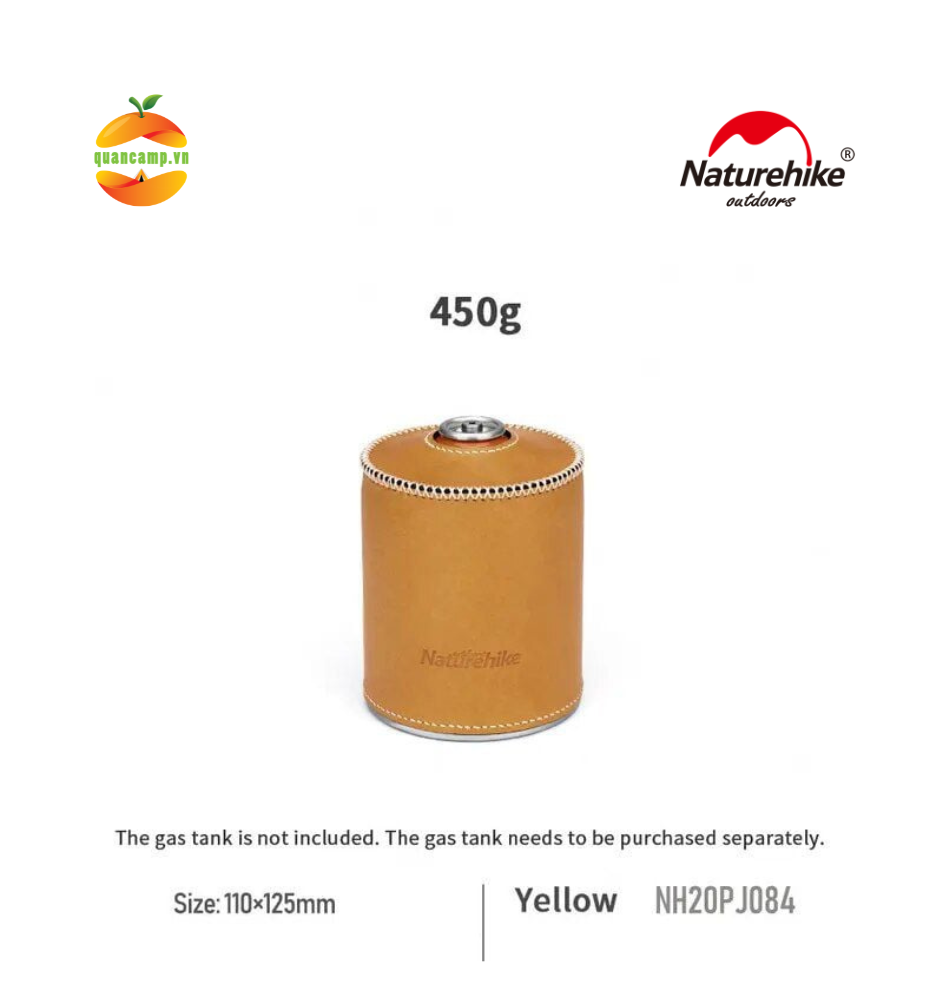 Bao da bảo vệ bình gas dã ngoại NatureHike NH20PJ084 dành cho bình 450g