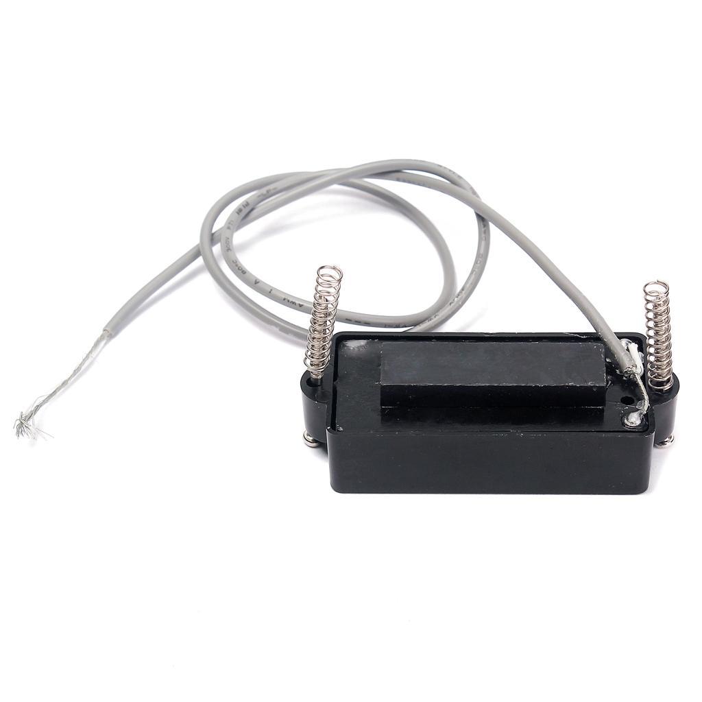 Black Covered Single-coil 4-Pole Pickup for Cigar Box Guitar & Bass