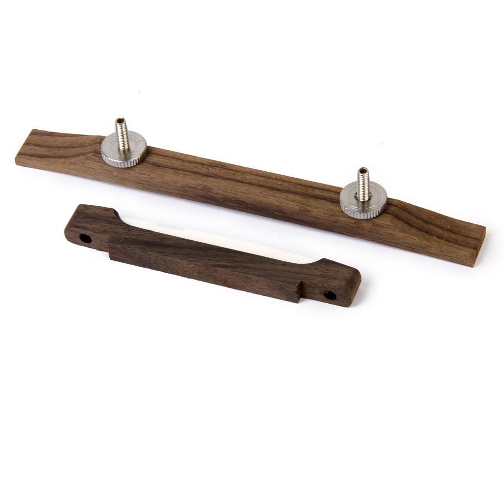 Rosewood Bridge with Bone Saddle for Archtop Jazz Guitar