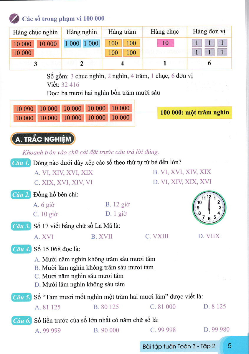 Bài Tập Tuần Toán Lớp 3 - Tập 2 (Biên Soạn Theo Bộ Sách Cánh Diều) - ND