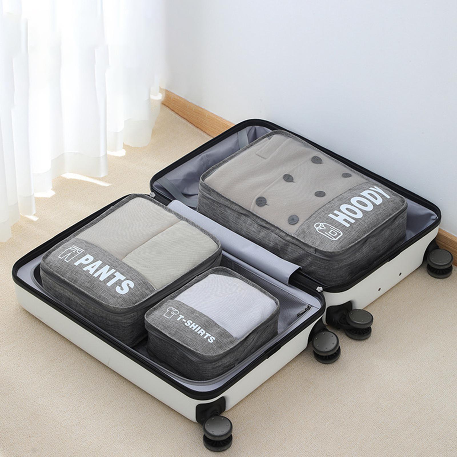 Compression Packing Cubes 3Pcs Set Expandable Travel Organizer Convenient