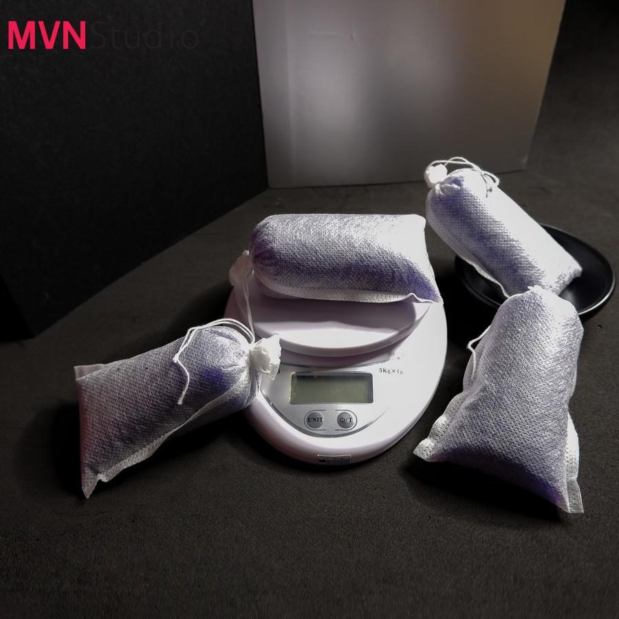 Gói 100g và 200g hạt chống ẩm, hạt hút ẩm màu xanh cho máy ảnh