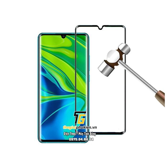 Tấm dán kính cường lực full 5D tràn màn hình Xiaomi Mi Note 10 Pro phủ màu
