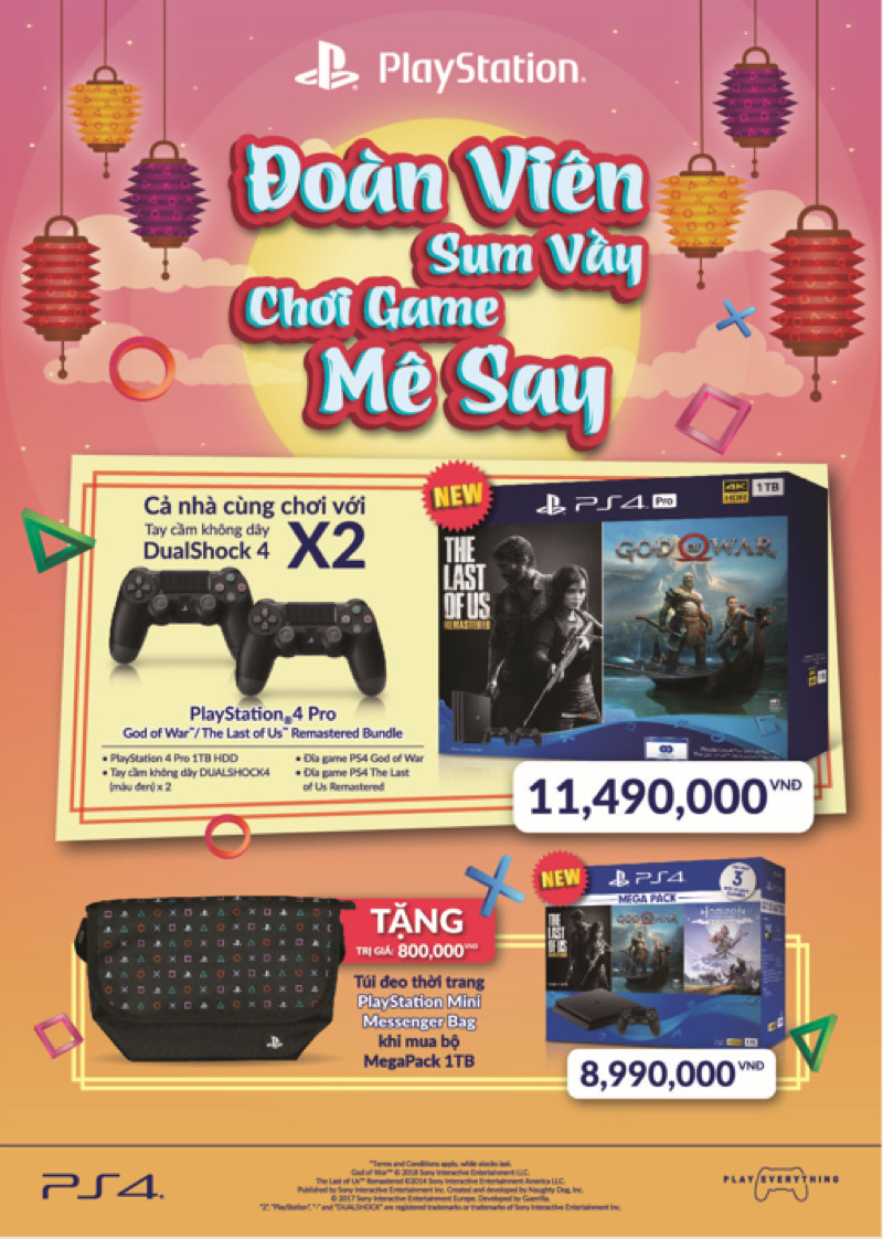 Bộ Máy Playstation 4 Slim Cuh 2218b  Mega Pack Bundle ( 3 Game+ Balo) Tặng Đế Đứng &amp;Bao Silicon- Hàng Chính Hãng